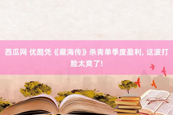 西瓜网 优酷凭《藏海传》杀青单季度盈利, 这波打脸太爽了!